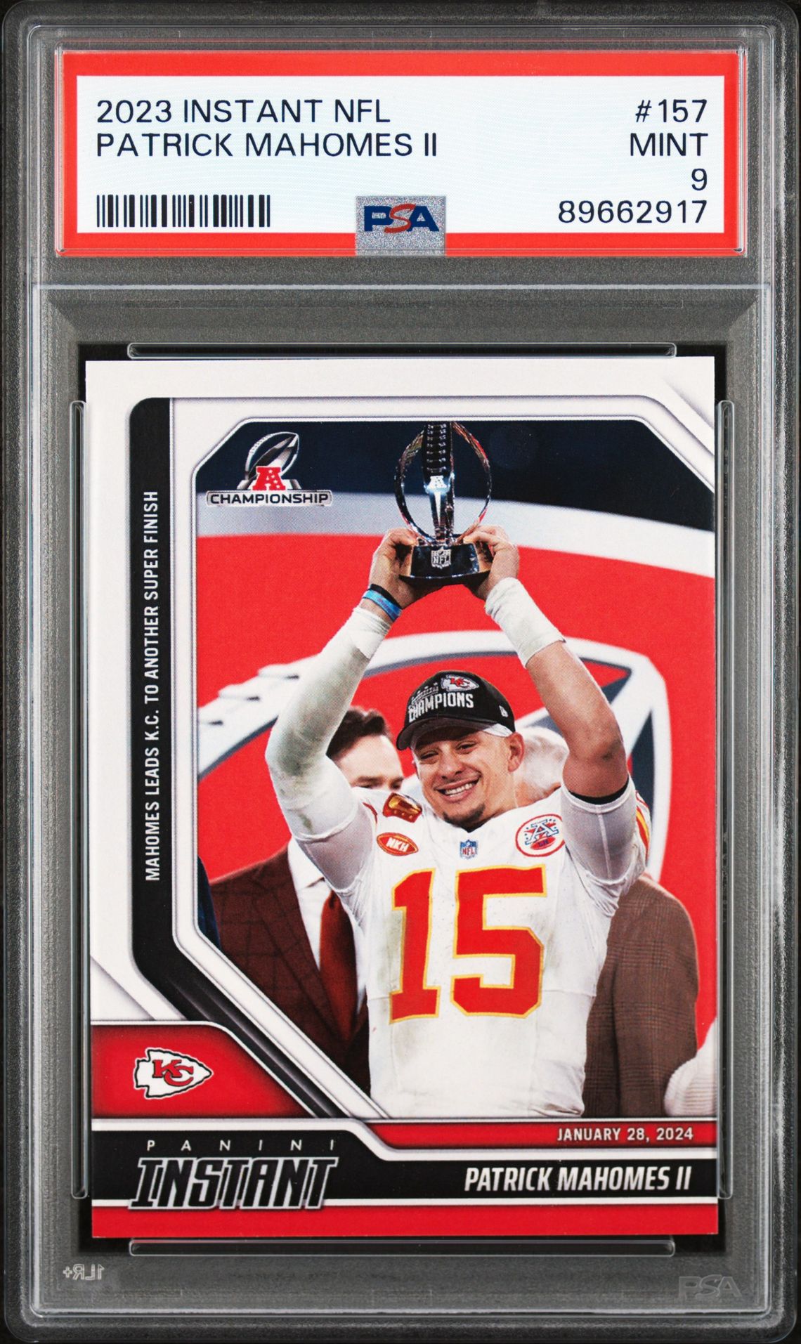 2023 Panini PANINI INSTANT NFL #157 Patrick Mahomes Ii front