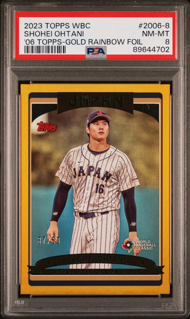 ゲームセンター・ゲームカード Topps Rookie Shohei Ohtani Gold PSA WBC Topps Rookie Shohei Ohtani Gold PSA WBC