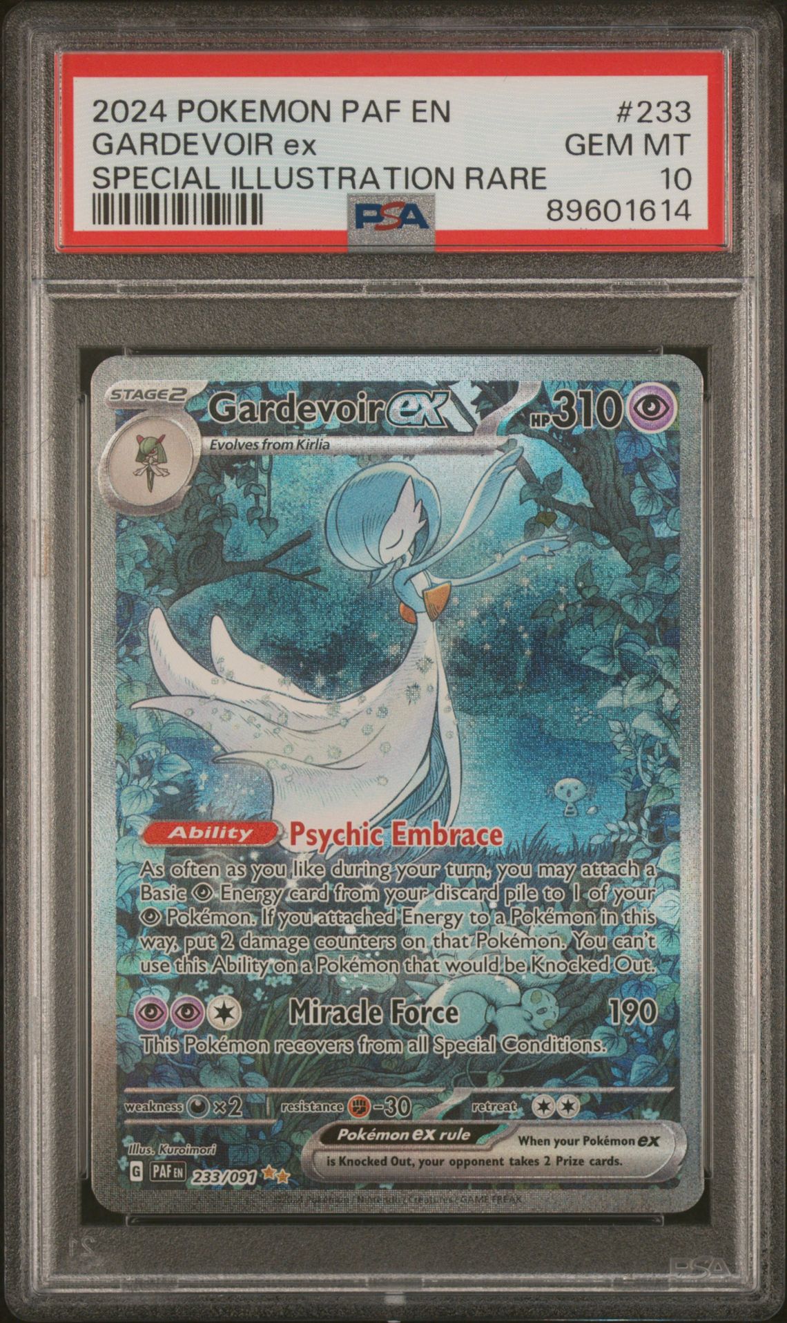 2024 Pokemon POKEMON PAF EN-PALDEAN FATES SPECIAL ILLUSTRATION RARE #233 Gardevoir Ex front