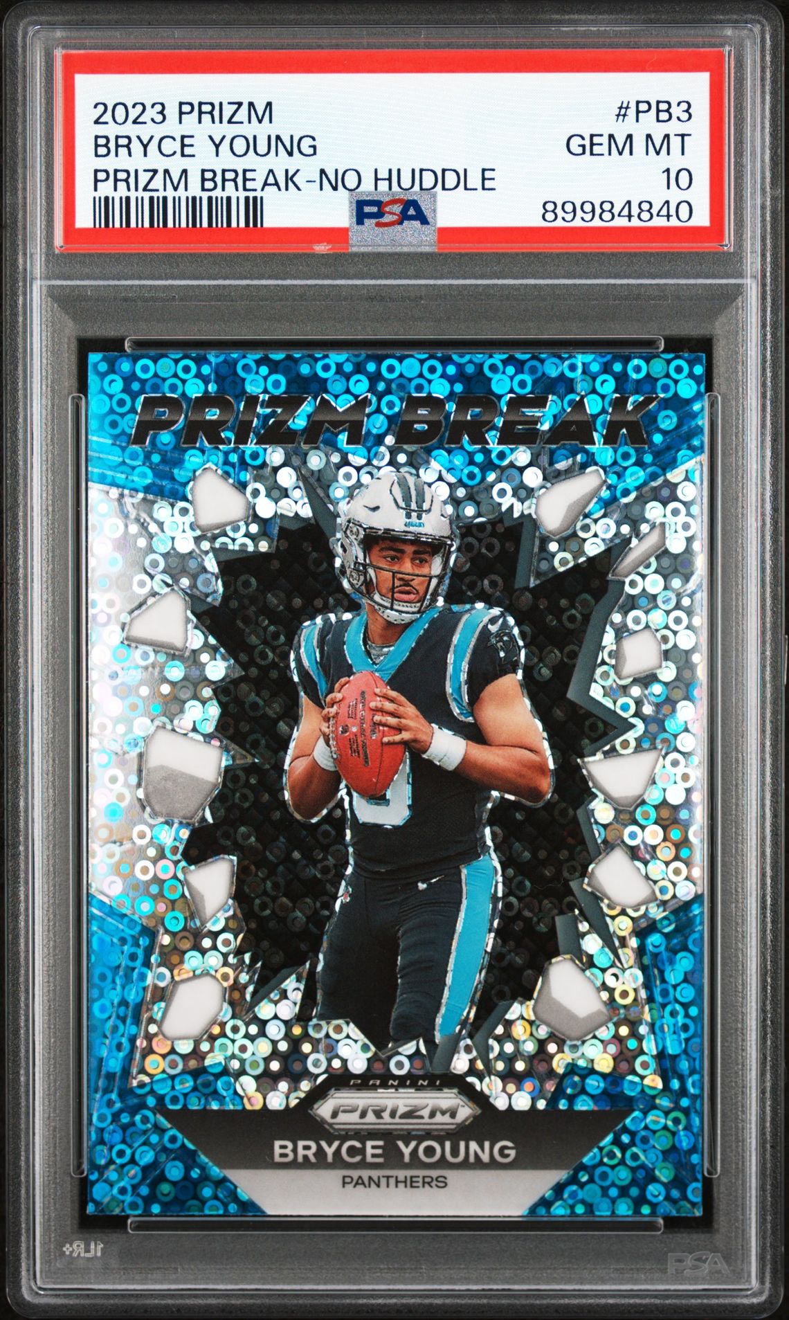 2023 Panini Prizm Prizm Break Bryce Young #Pb3 (Prizm Break-No Huddle) Gem Mt 10 front