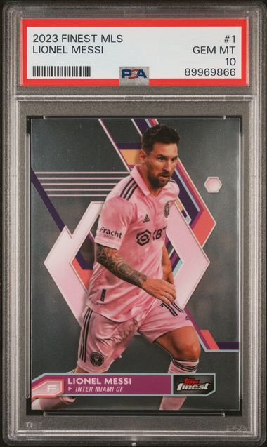 2023-24 Topps Finest MLS #1 Lionel Messi – PSA GEM MT 10 on Goldin 