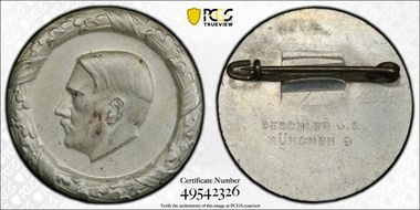 (1933-45) Medal C-215 Alu Incused Back MS62