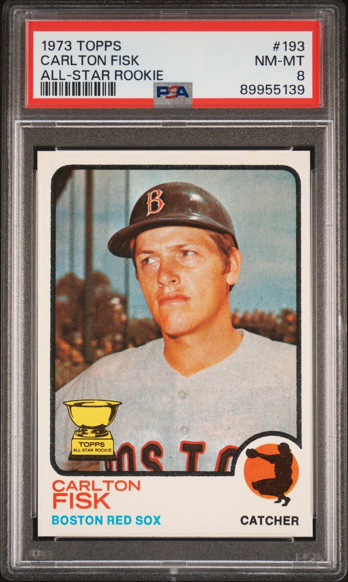 1973 Topps TOPPS ALL-STAR ROOKIE #193 Carlton Fisk front
