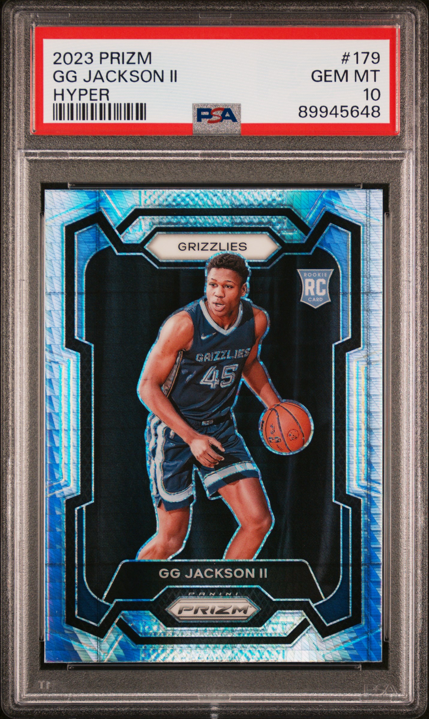 2023 Panini Prizm Gg Jackson Ii #179 (Hyper Prizm) Gem Mt 10 front