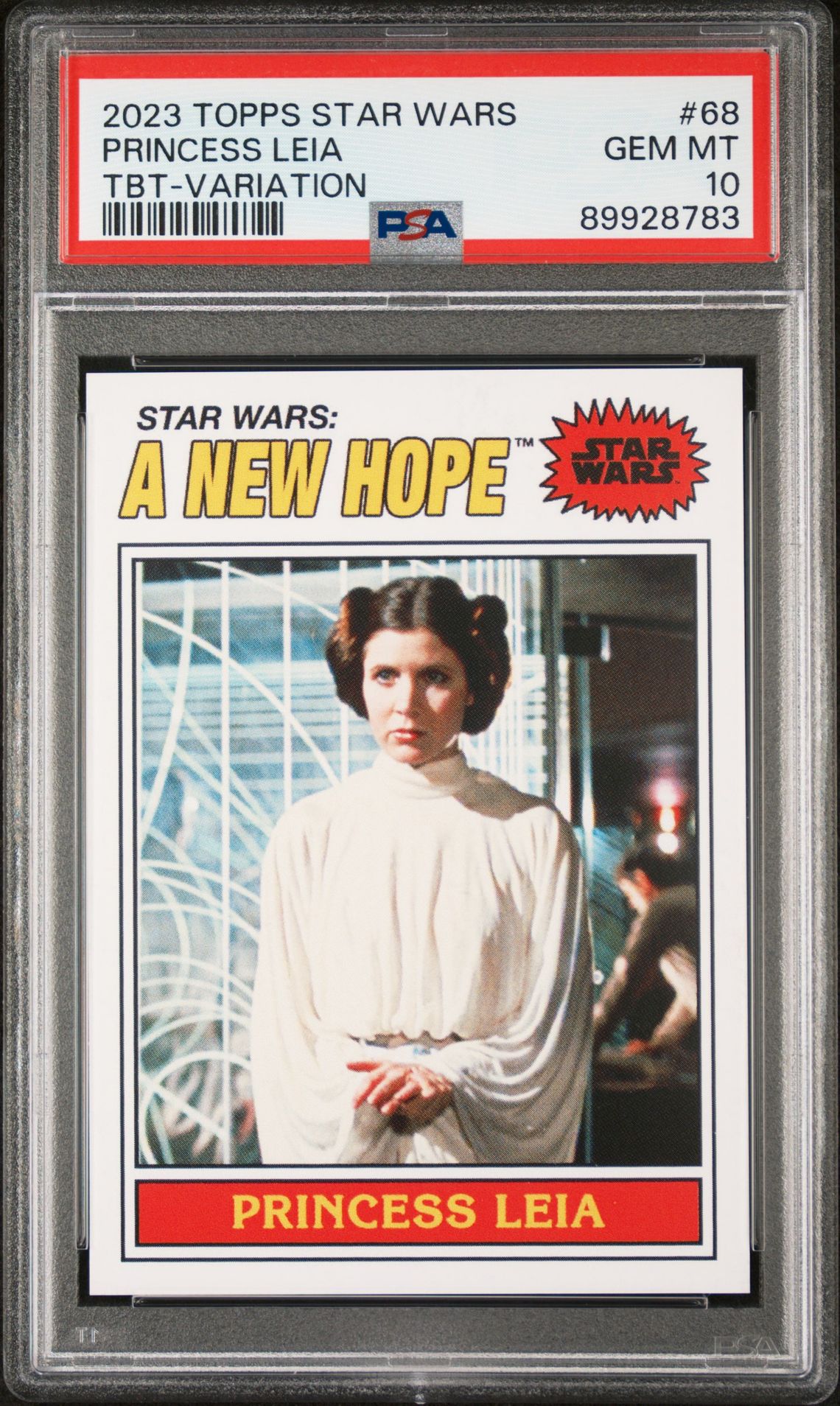 2023 Topps TOPPS STAR WARS THROWBACK THURSDAY TBT-VARIATION #68 Princess Leia front