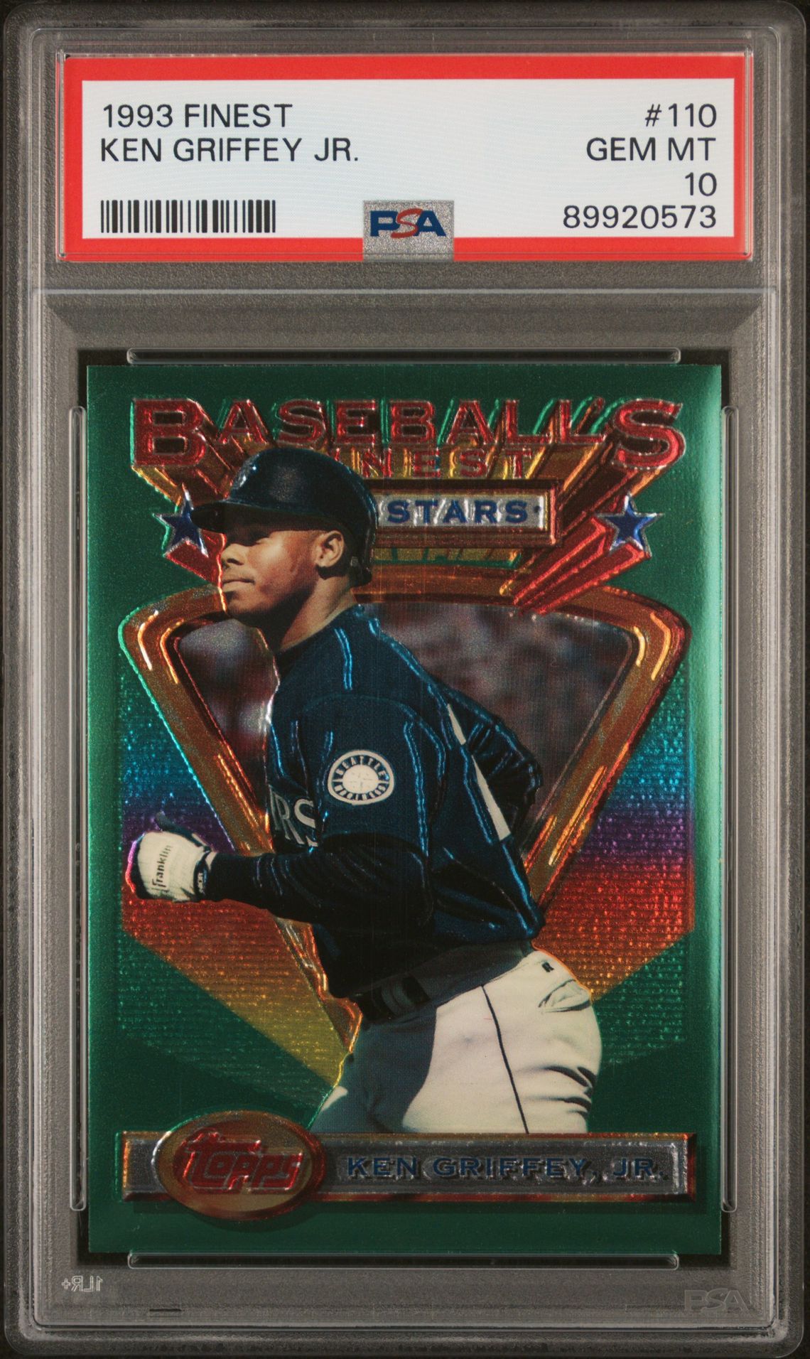 1993 Finest Ken Griffey Jr. #110 Gem Mt 10 front
