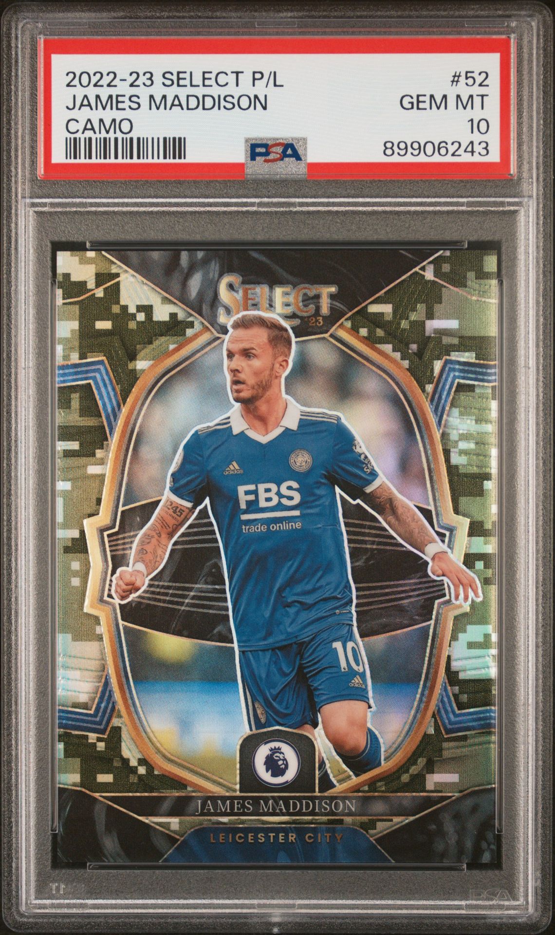 2022-23 Panini PANINI SELECT PREMIER LEAGUE CAMO #52 James Maddison front