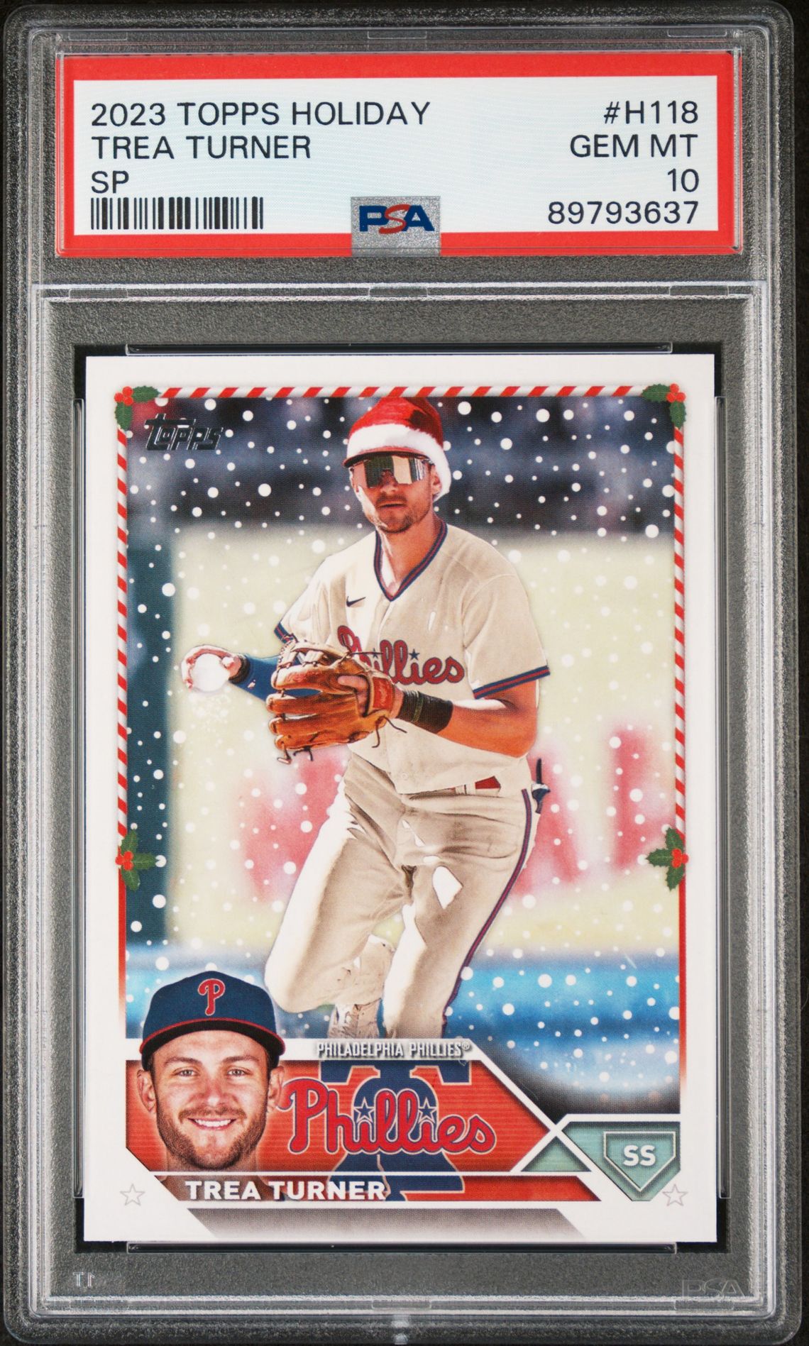2023 Topps TOPPS HOLIDAY SP #H118 Trea Turner front