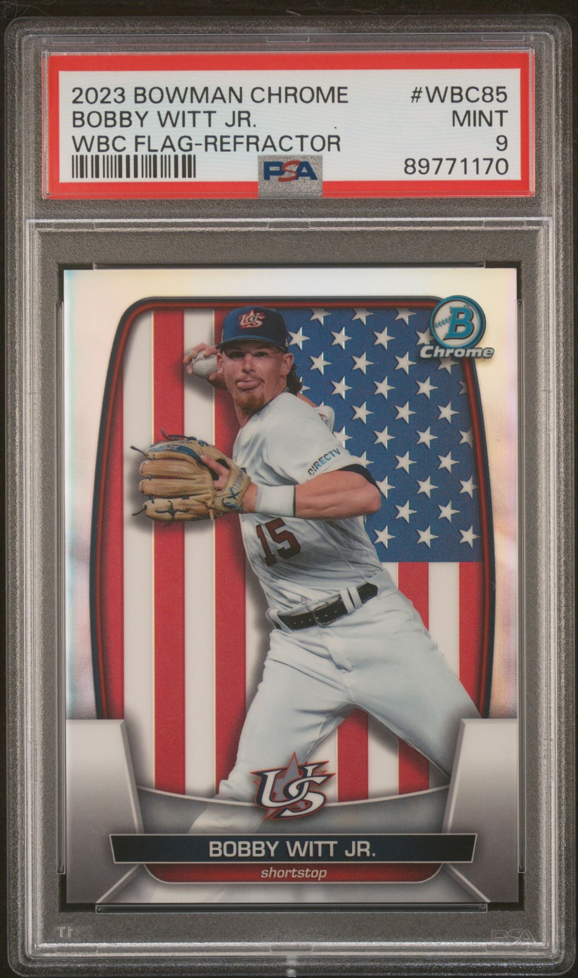 2023 Bowman Bowman Chrome Refractor #WBC-85 Bobby Witt Jr. front