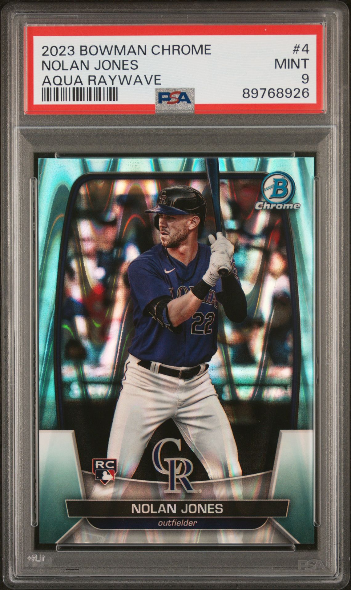 2023 Bowman Bowman Chrome Refractor #4 Nolan Jones front