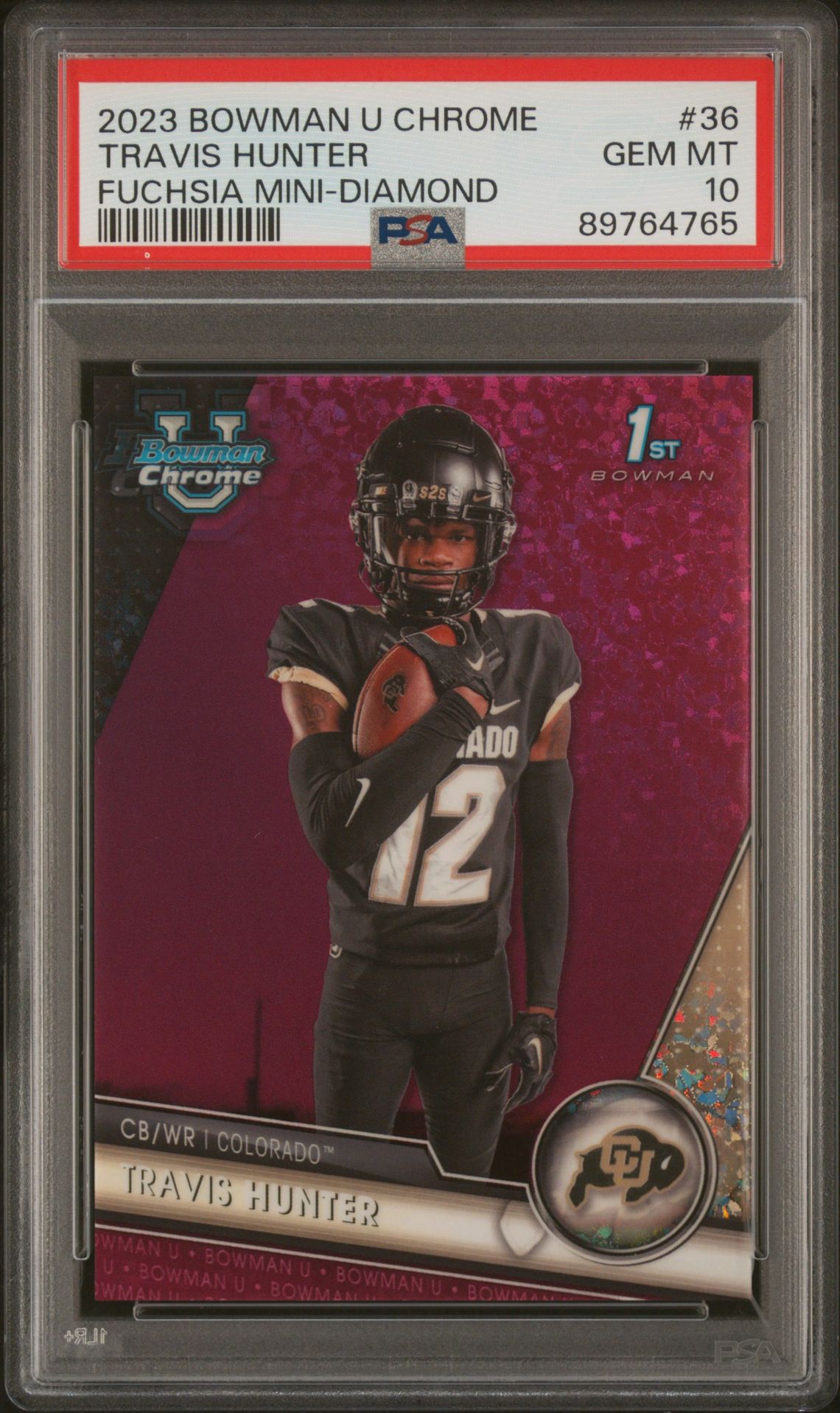 2023 Bowman Bowman University Chrome #36 Travis Hunter front