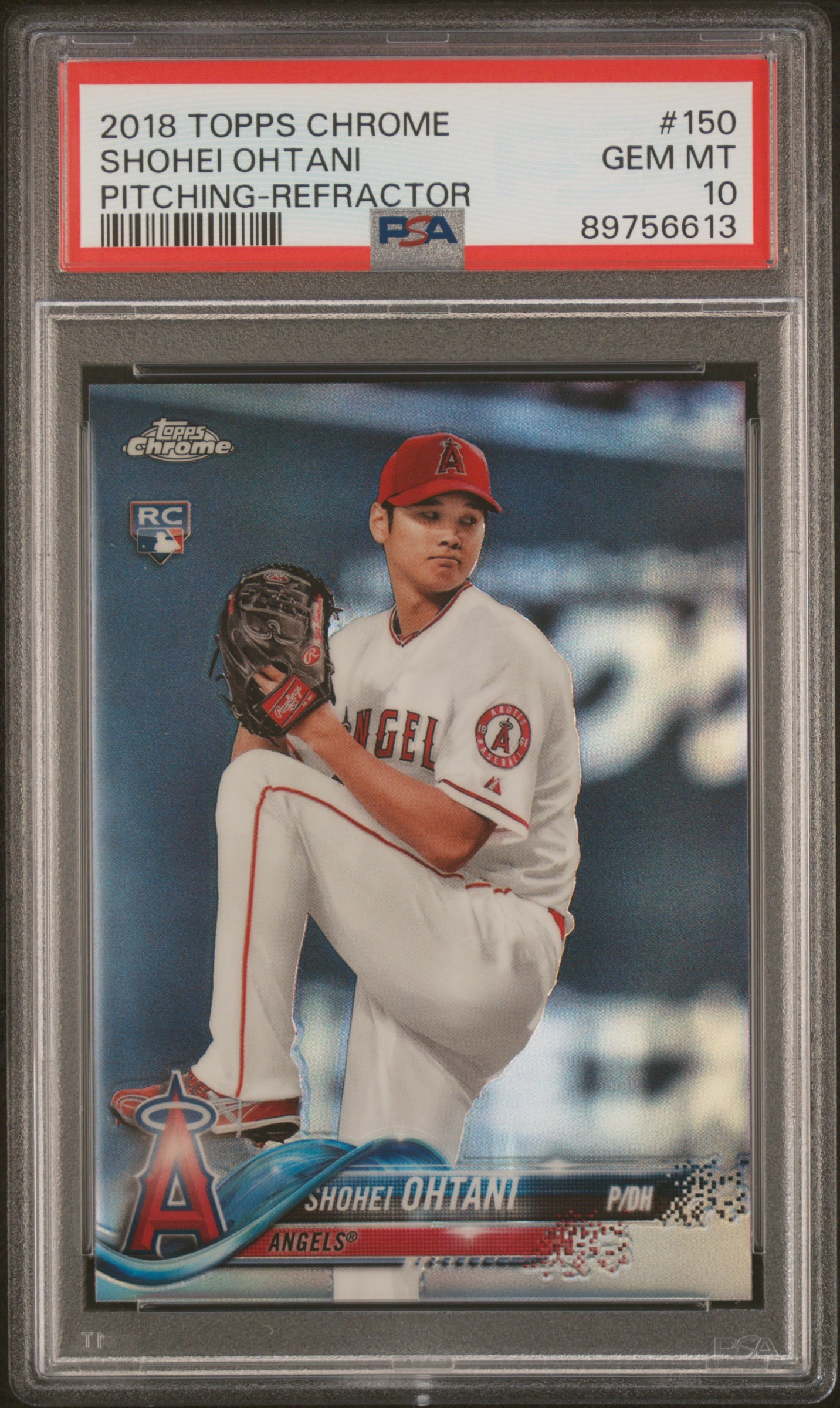 Shohei Ohtani 2018 Topps Chrome #150 Refractor (Pitching) Price 