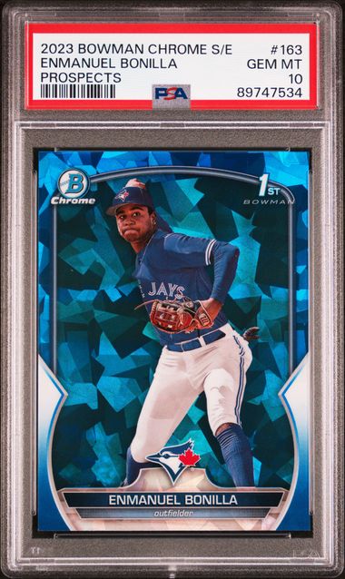 2023 Bowman BOWMAN CHROME SAPPHIRE EDITION PROSPECTS Chrome #163 Enmanuel Bonilla front