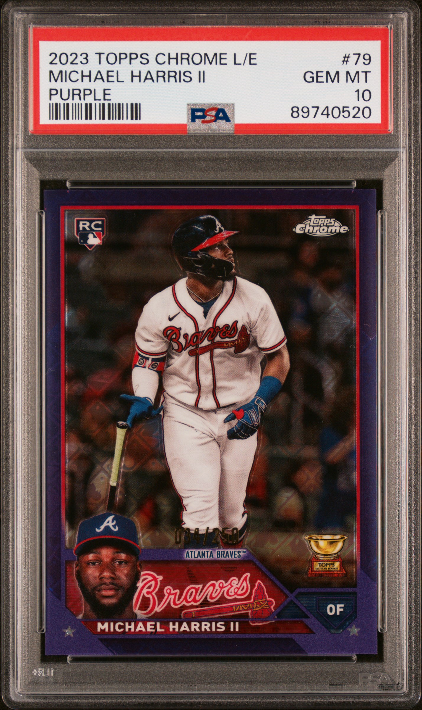 Michael Harris Ii 2023 Topps Chrome Logofractor Edition
