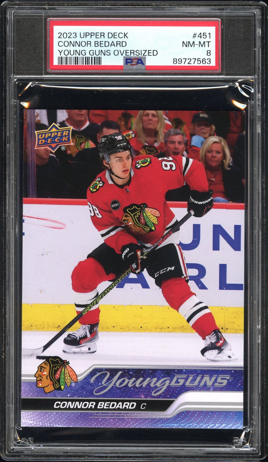 2023 Upper Deck UPPER DECK YOUNG GUNS OVERSIZED #451 Connor Bedard front
