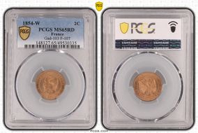 1854-W 2C Gad-103 F-107 MS65RD