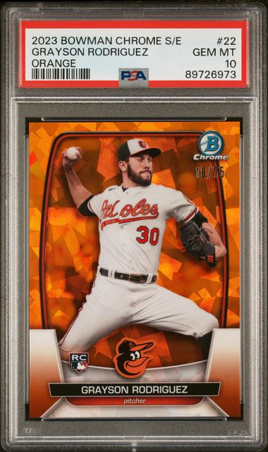 2023 Bowman Bowman Sapphire Orange #22 Rodriguez front