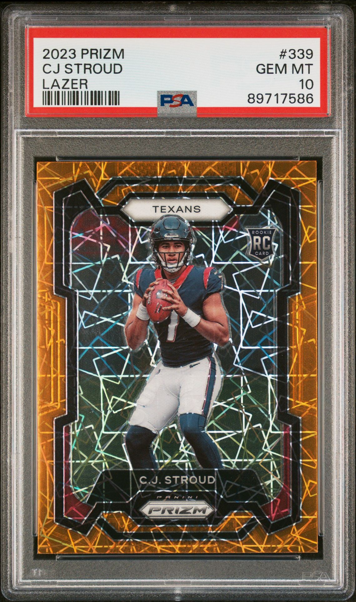 2023 Panini Prizm LAZER PRIZM #339 Cj Stroud front