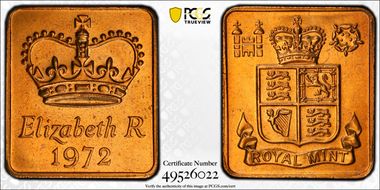 1972 Token Elizabeth R.-Royal Mint AE MS66