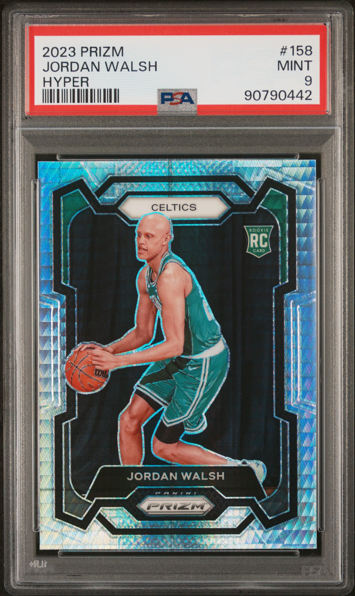 2023 Panini Prizm Jordan Walsh #158 (Hyper Prizm) Mint 9 front