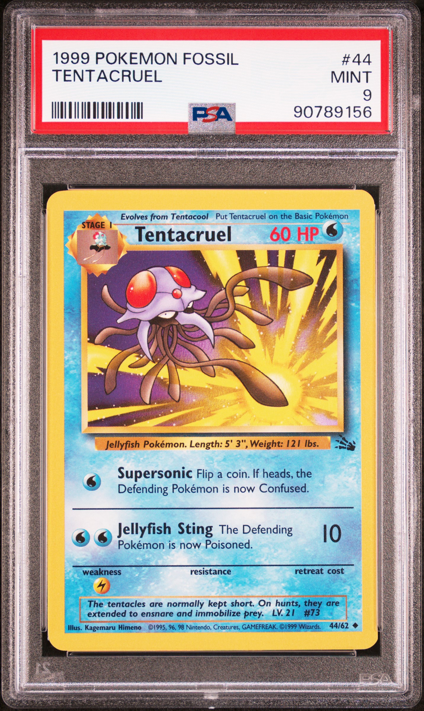 Tentacruel 1999 Fossil #44/62 Unlimited Price Guide - Sports Card Investor