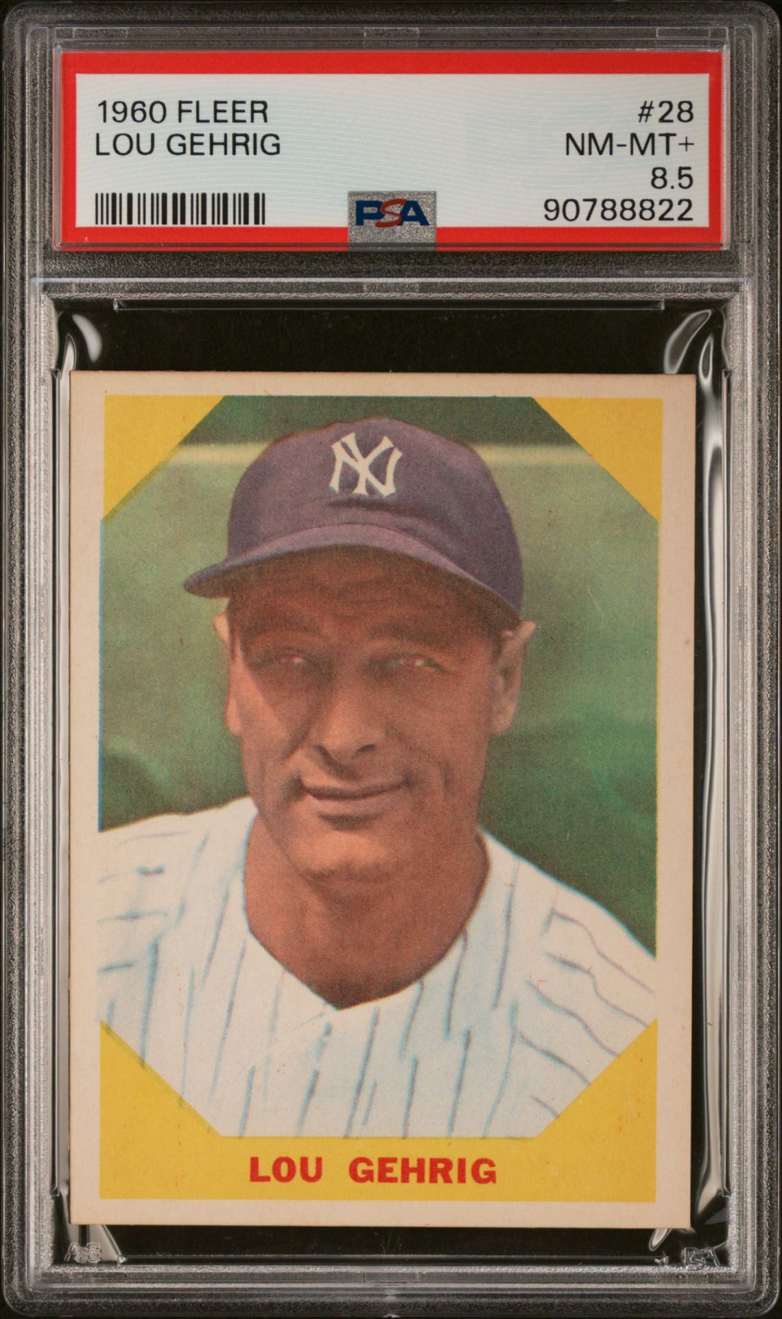 1960 Fleer FLEER #28 Lou Gehrig front