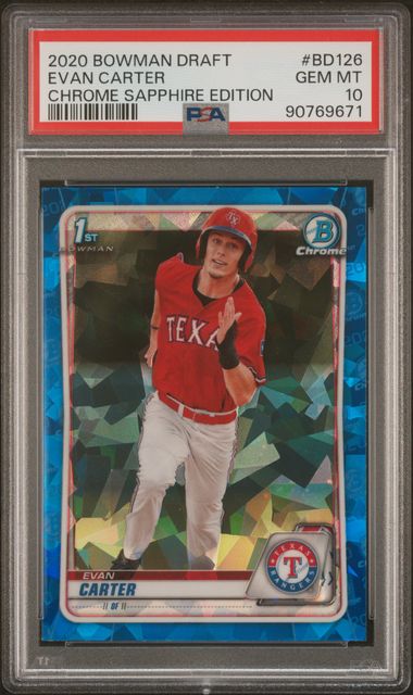 2020 Bowman Bowman Draft Sapphire #BD-126 Carter front