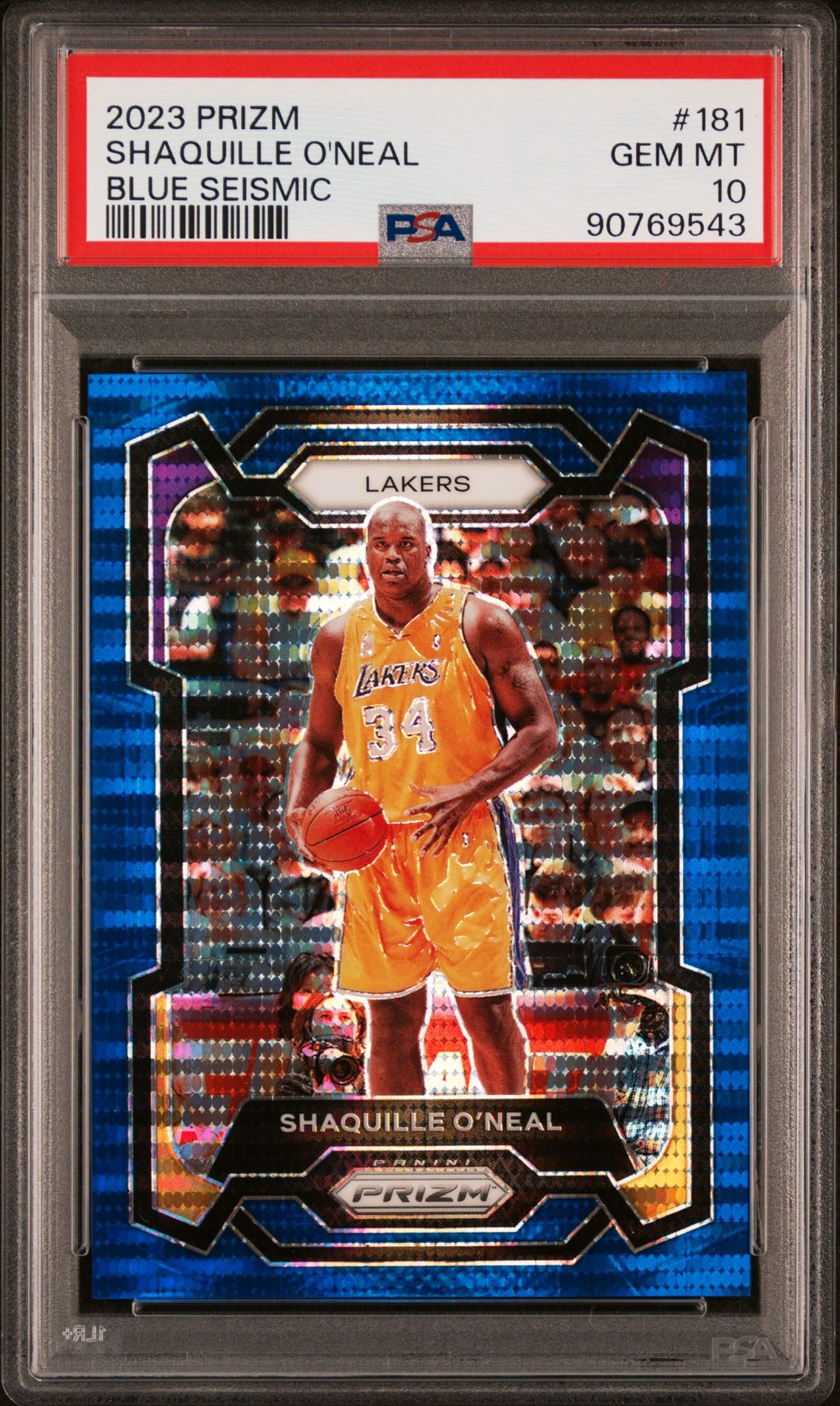 2023 Panini PANINI PRIZM BLUE SEISMIC #181 Shaquille O'Neal front