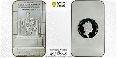 2015 $5 Abraham Lincoln PR70DCAM