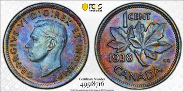 1938 1C MS64BN
