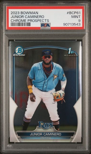 2023 Bowman Chrome #BCP-61 Junior Caminero front