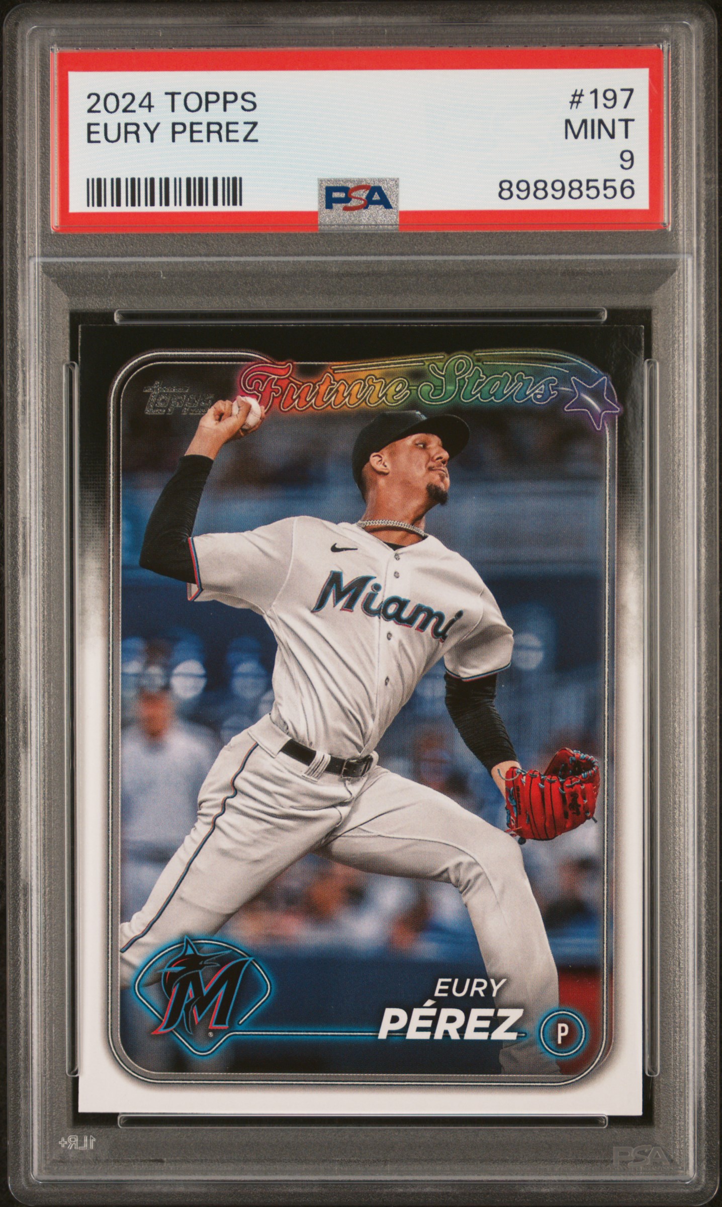 2024 #197 Eury Perez PSA 9 Topps