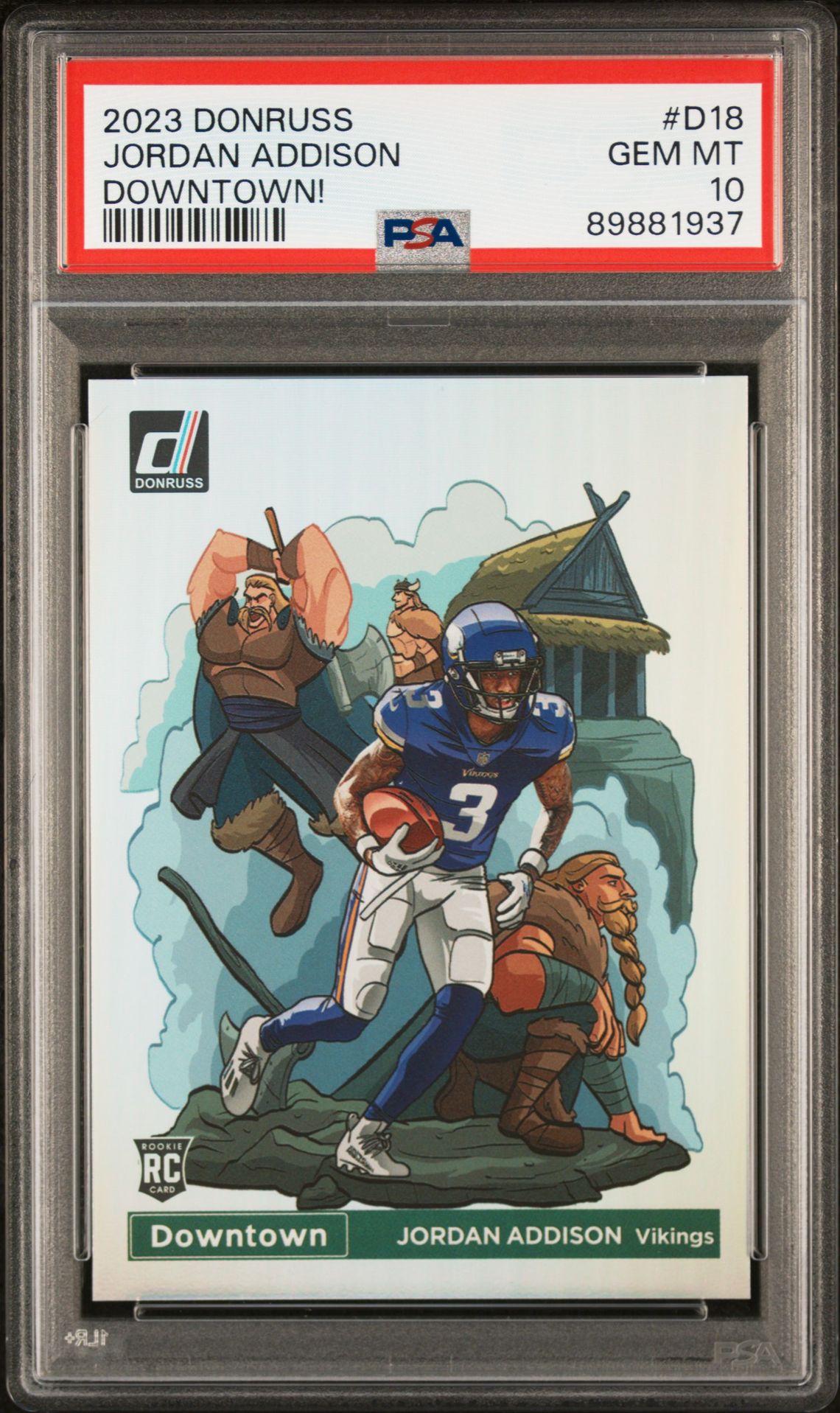 2023 Panini PANINI DONRUSS DOWNTOWN! #D18 Jordan Addison front