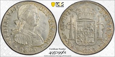 1810/09-Mo HJ 8 R Calico-1311 Yon-M8-110c AU58