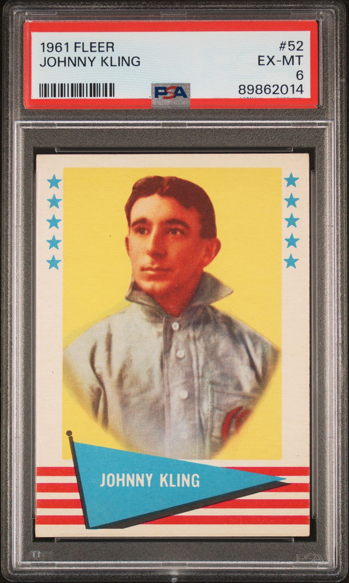 1961 Fleer FLEER #52 Johnny Kling front