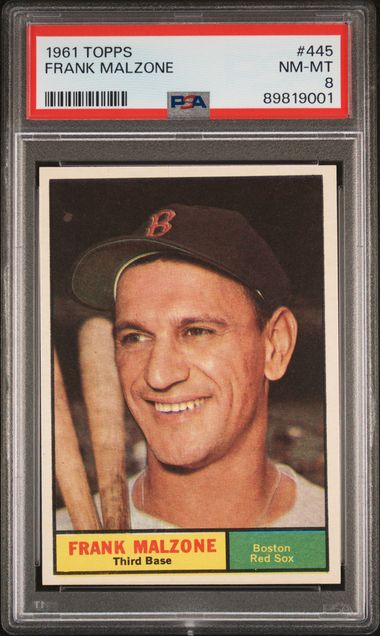 1961 Topps #445 Frank Malzone front