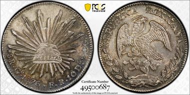 1876-Go FR 8 R Go56 MS65