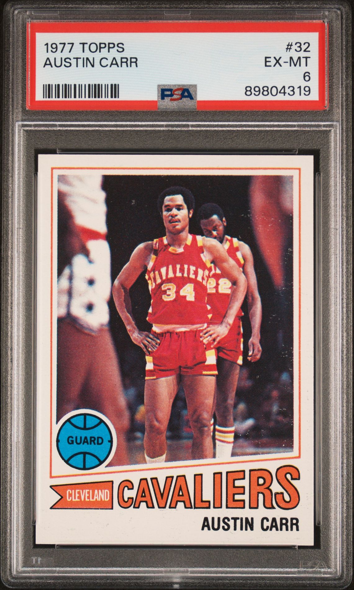 1977 Topps Austin Carr #32 Ex-Mt 6 front