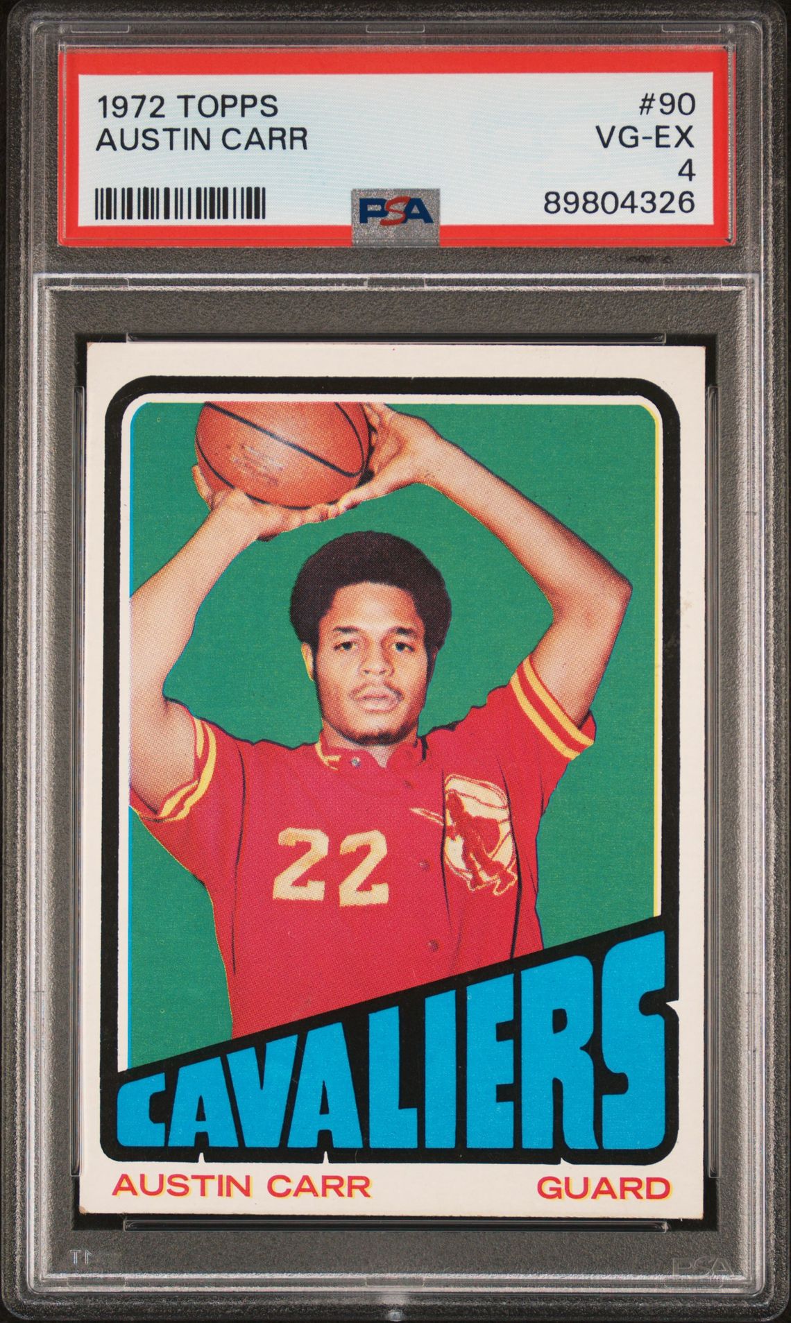 1972 Topps Austin Carr #90 Vg-Ex 4 front
