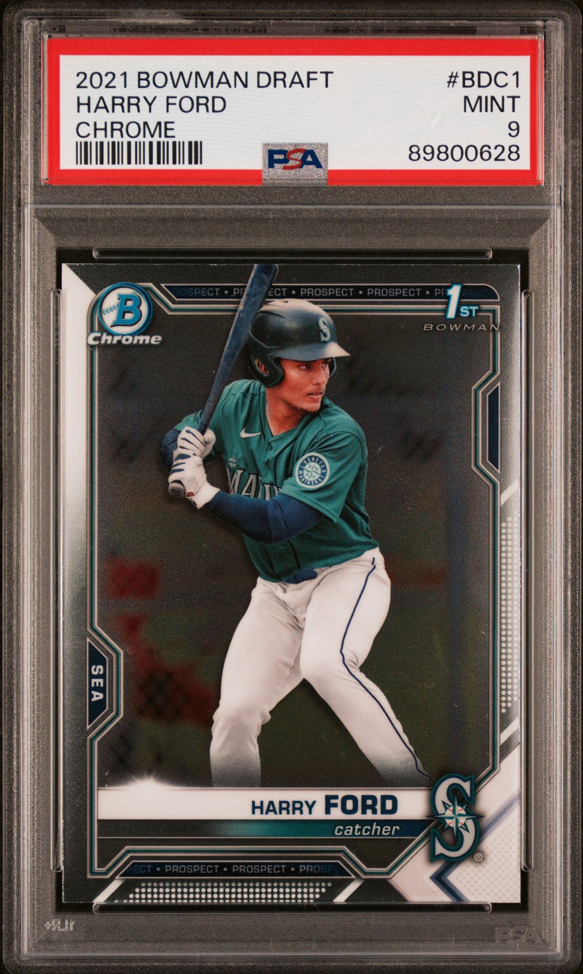 2021 Bowman Draft Harry Ford #Bdc1 (Chrome) Mint 9 front