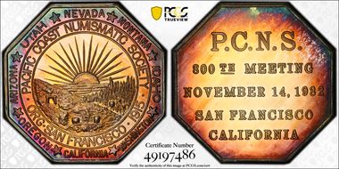 1982 AR Medal 800th Meeting P.C.N.S. MS67