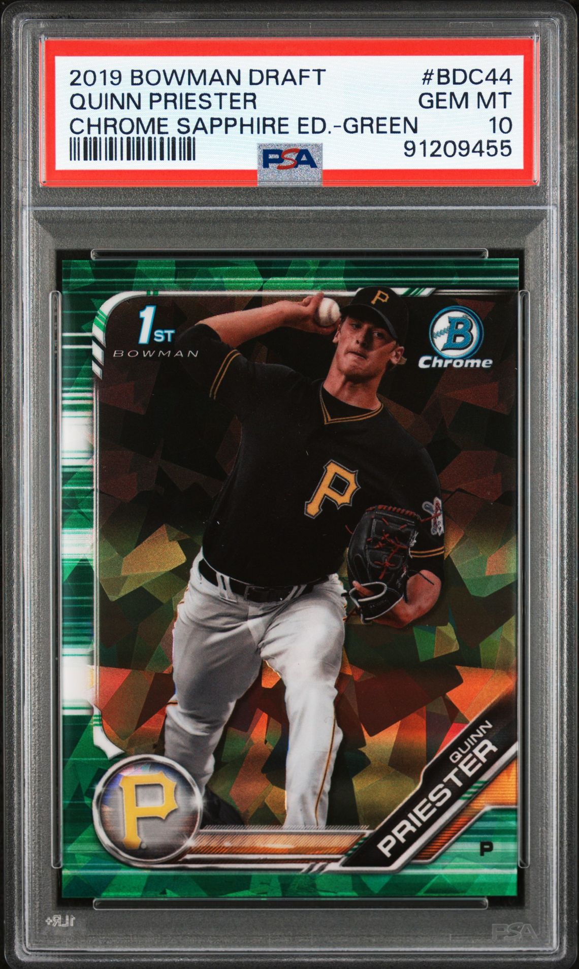 2019 Bowman Bowman Chrome #BDC44 Quinn Priester front