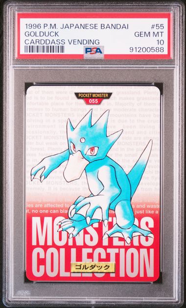 Golduck card PSA 10, cert 91200588