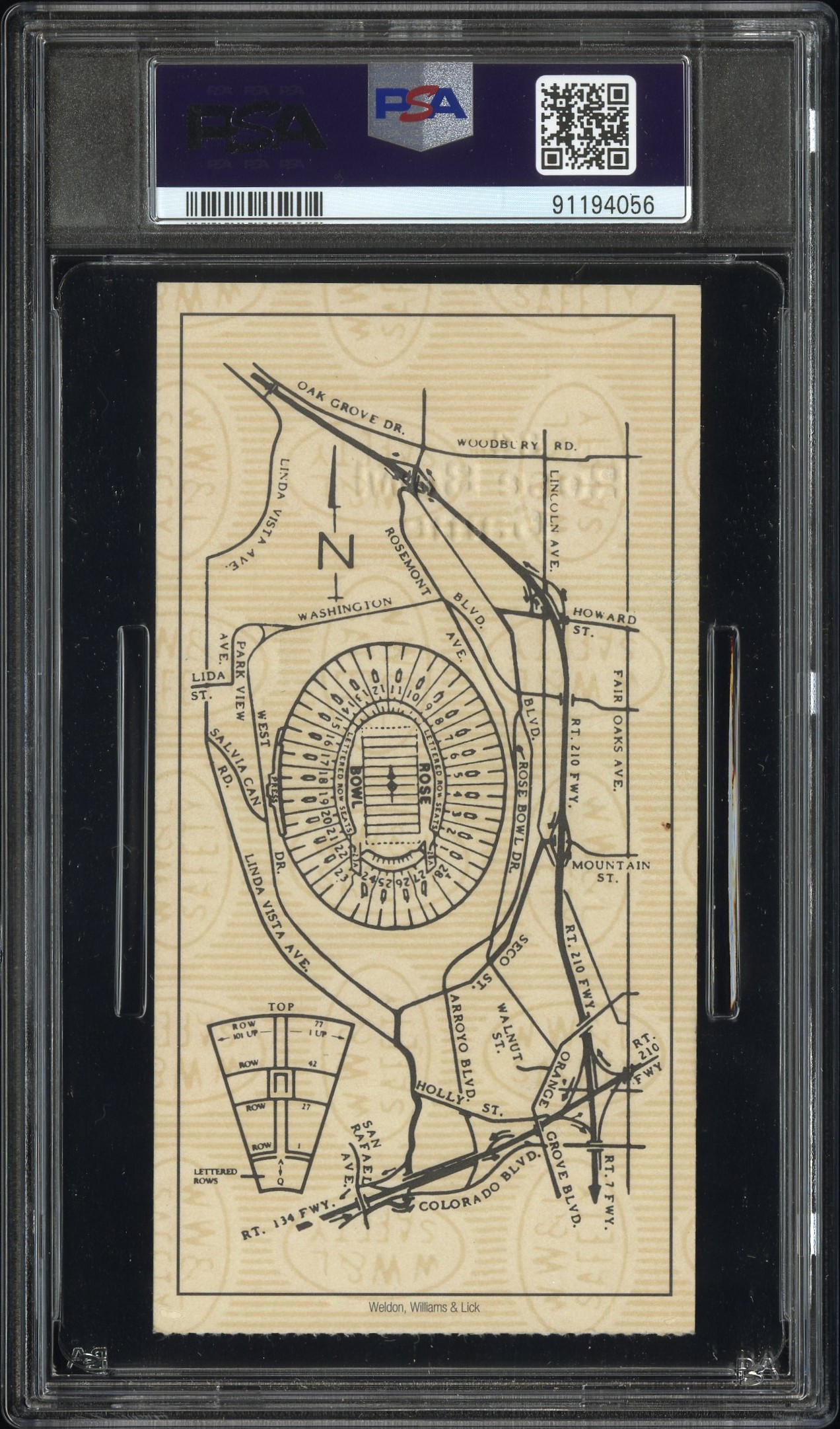 1998 Rose Bowl-Stub Michigan-21, Washington St.-16 #Stub (Mvp-Brian Griese) Ex 5 back