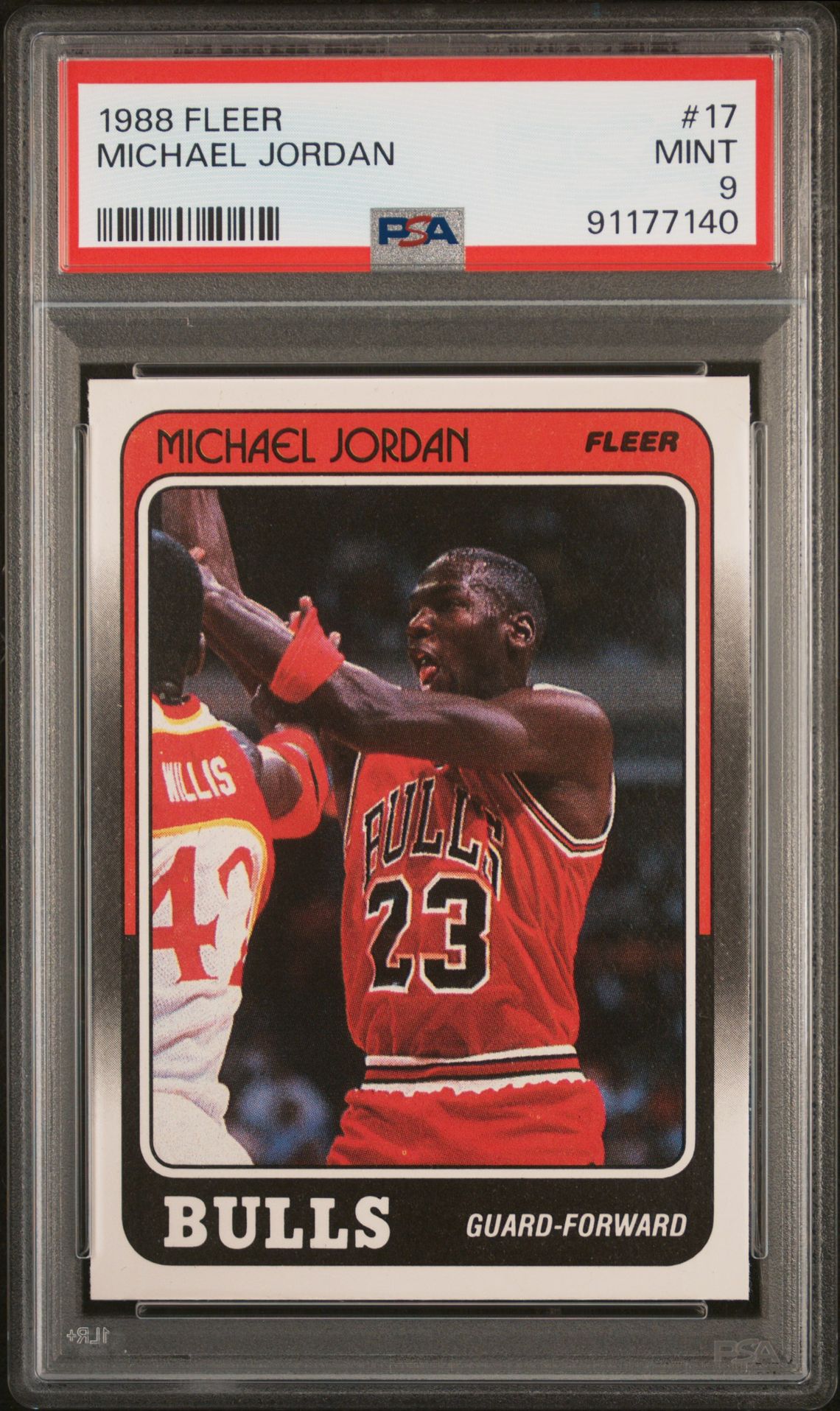 1988 Fleer Michael Jordan #17 Mint 9 front