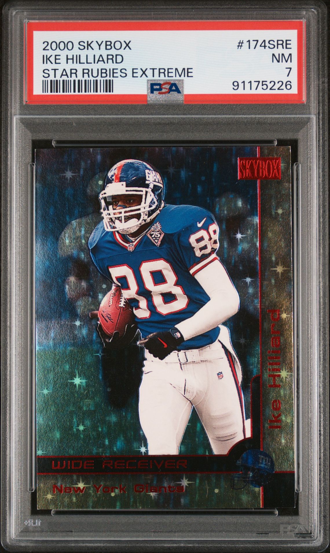 2000 Skybox Ike Hilliard #174Sre (Star Rubies Extreme) Nm 7 front