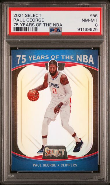 2021 Panini Select #56 Paul George front