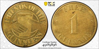 No Date Token Friends of Guiness MS62