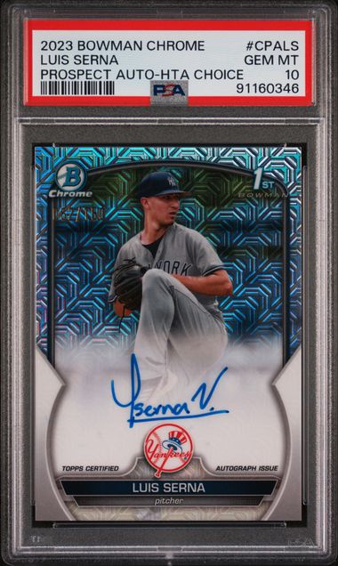 2023 Bowman Bowman Chrome #CPALS Luis Serna front
