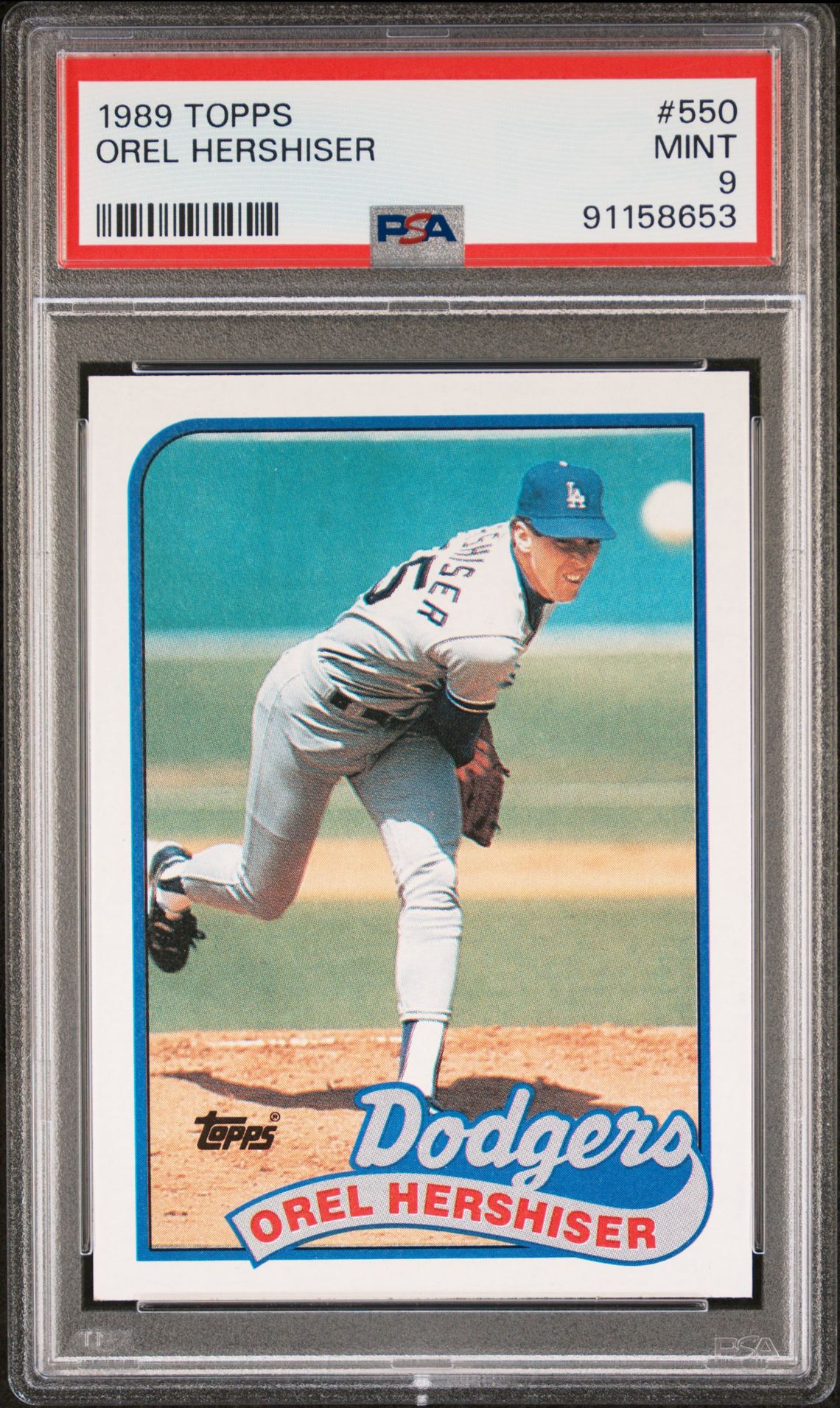1989 Topps Orel Hershiser #550 Mint 9 front